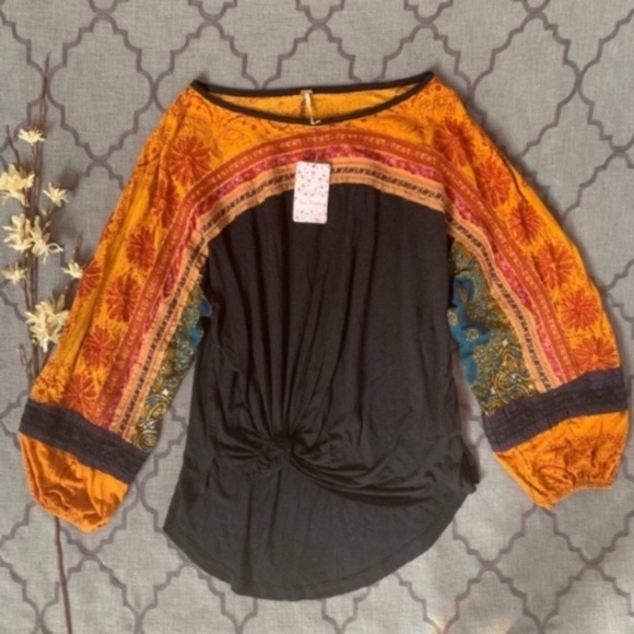 NWT-Free People Boho Embroidered Oversized Tunic - Picture 2 of 11